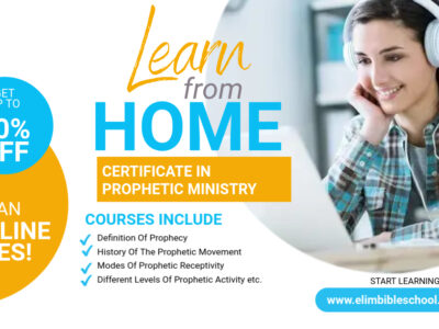 CERTIFICATE IN PROPHETIC MINISTRY