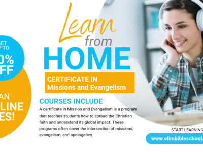 Missions and Evangelism Certificate